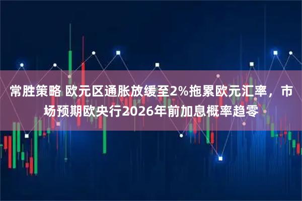 常胜策略 欧元区通胀放缓至2%拖累欧元汇率，市场预期欧央行2026年前加息概率趋零